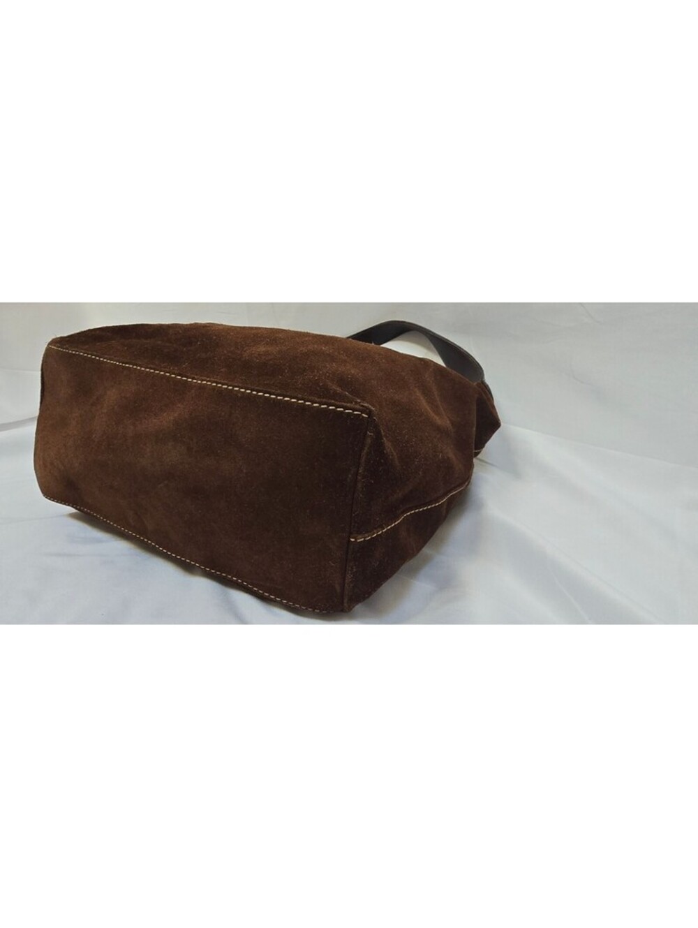 Dooney & Bourke Brown Suede Leather Hobo Shoulder Bag - Picture 9 of 13